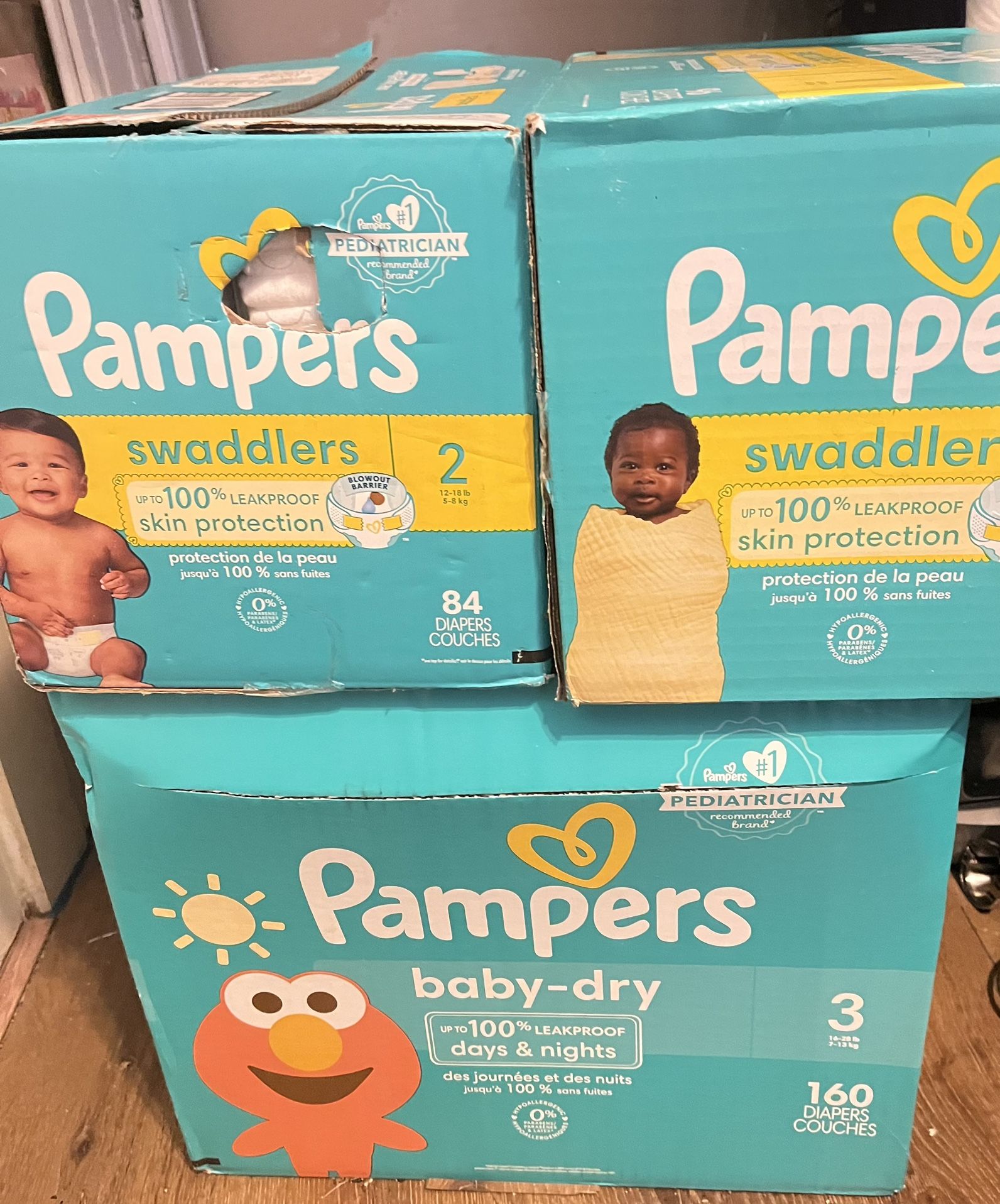 PAMPERS DIFFERENT SIZES
