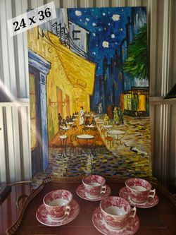 Artwork Reproduction Oil Painting Café Terrace by Van Gogh