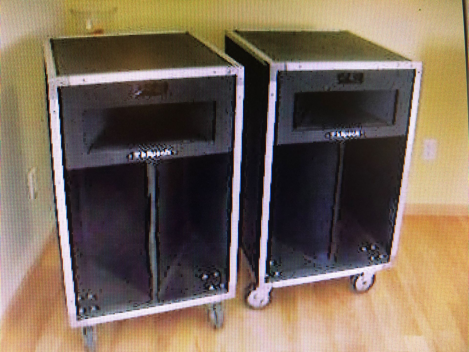 Vintage Klipsch La Scala Industrial Speakers plus rack mounted Power Amp, MidiVerb, & EQ