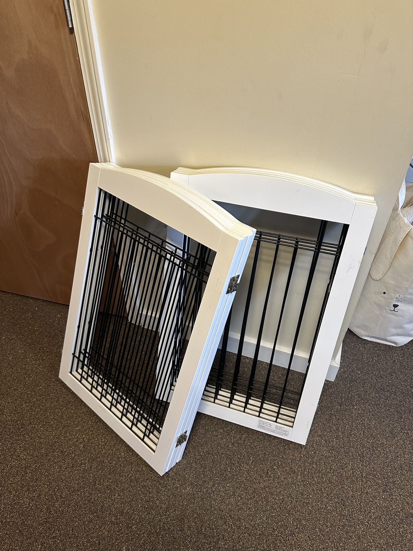 2 White Baby Gates / Play Pen