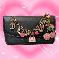 New Juicy Couture Princess Charm Purse/Bag With Added Charms