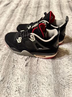 Air Jordan 4 Retro Bred 2019 GS 5.5Y Black Red