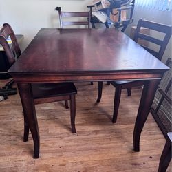 Wood kitchen table