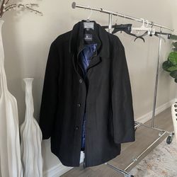 Hart Schaffner Marx Macbeth Wool Blend Car Coat with Bib