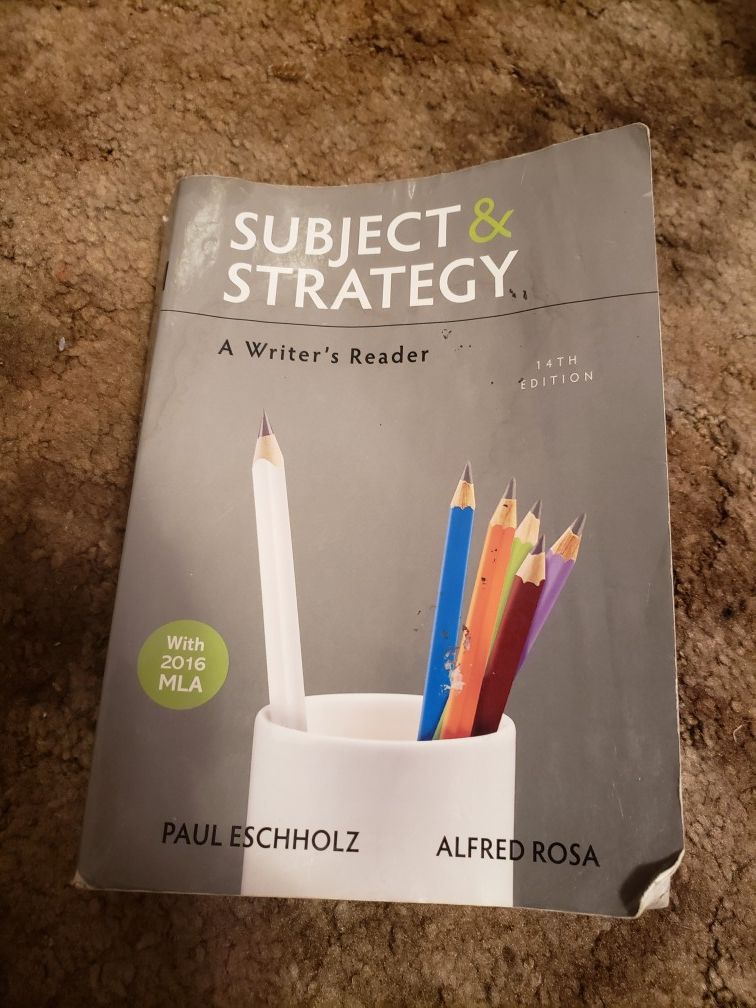 Subject and strategy textbook