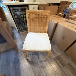 Serena & Lily Balboa Rattan Dining Chair - Natural 