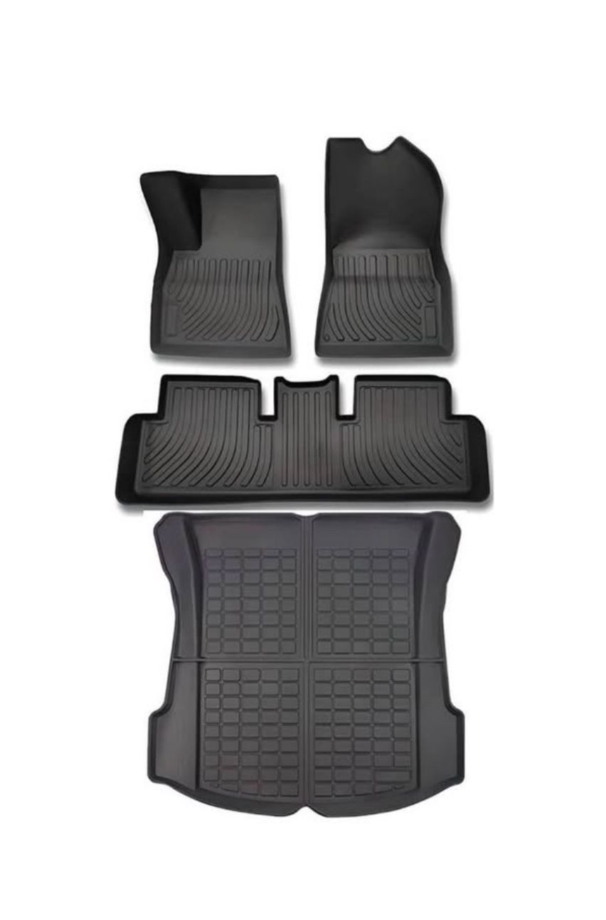 NEW! Tesla Model Y 2020 2021 2022 2023 All Weather Floor Mats Front Rear Cargo Liner Mat, Waterproof