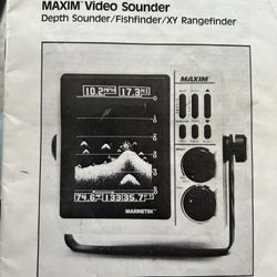 Vintage Marinetek Maxim Max 6 Locator Sounder Fish Finder