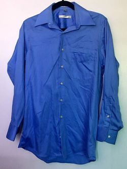 Blue dress shirt for men