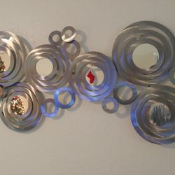 Metal Mirror Wall Art