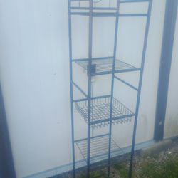 Metal Shelf With 5 Shelf 1 Of Them Is A Basket 