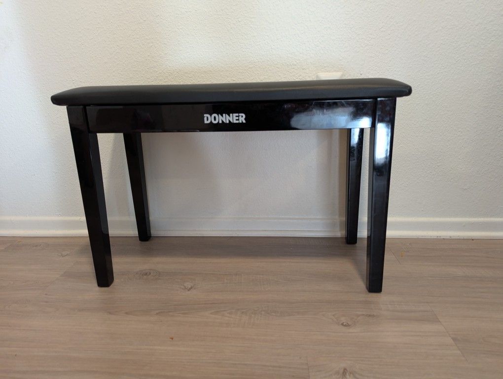 Donner Duet Piano Bench Stool with Storage