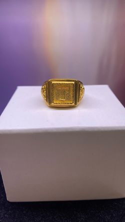 24k “T” And Dragon Ring