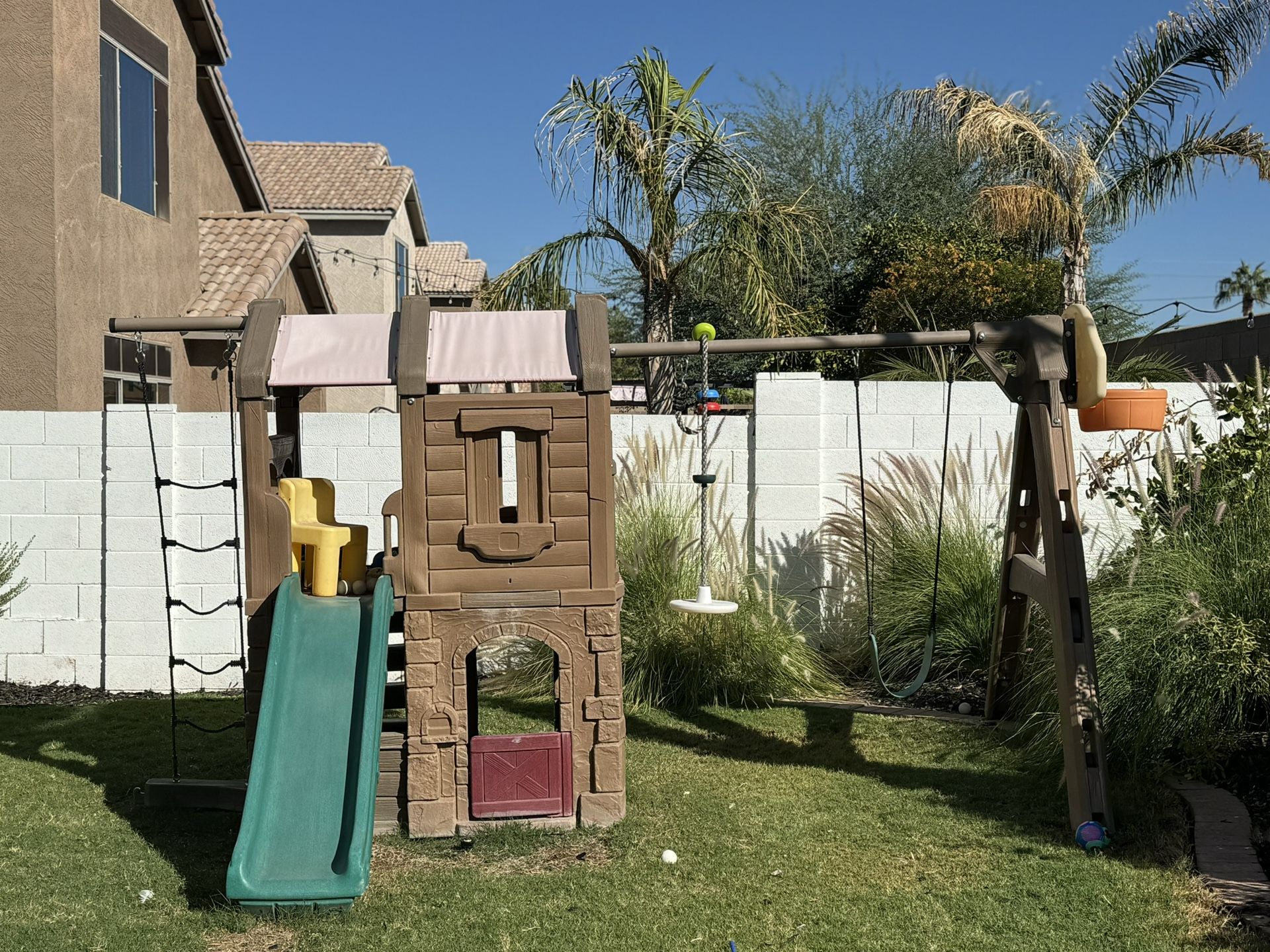 Step2 Naturally Playful Adventure Lodge Swing Set and Play Center