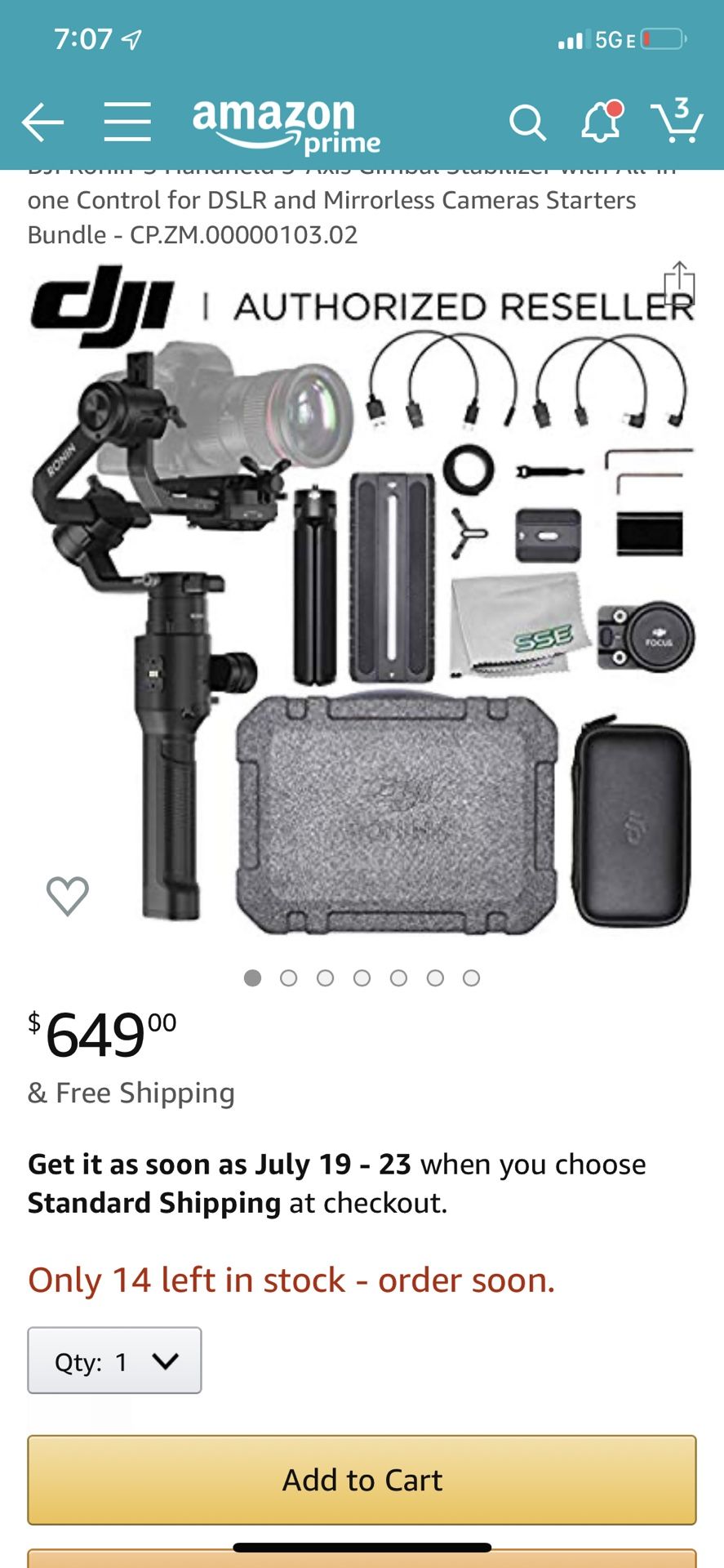 DJI Ronin S Bundle w/ Bonus multi-usb cable