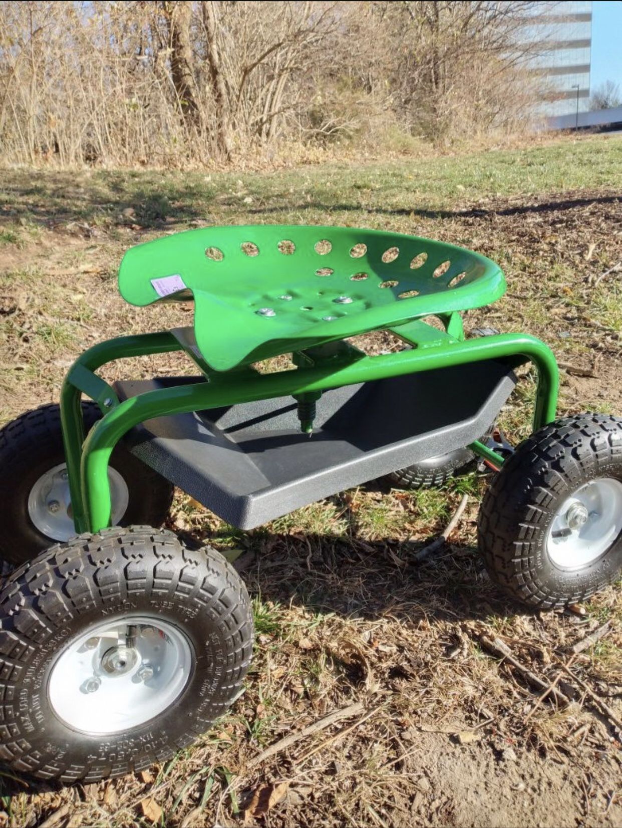 Rolling Work Seat With Tool Tray- NEW