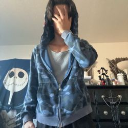 Blue Small Bape Jacket For Sale