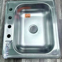 Stainless Steel Sink 4 Holes.( 25" 22" 6" )