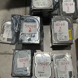 Lot 29 Sata Hard Drive Mix Model and Capacity  Desktop  Computer