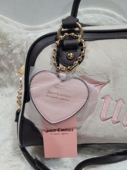 Juicy Couture Angel Urban Heritage Bowler Bag Viral Velour Style