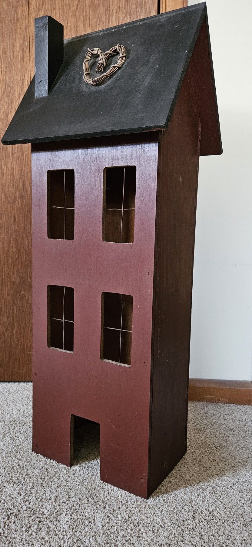 Tall Primitive Style Salt Box