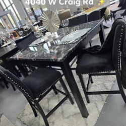✨️ Dining Table Chairs Sets ✨️ Furniture Sectionals, Queen Bedrooms Avail 