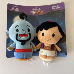 New Hallmark Disney’s Genie & Aladdin Itty Bitty Set Of 2 Plushies