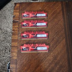 G SKILL RIPJAWS RAM DDR3 8GBXL EACH FOR A TOTAL OF 32 GBXL