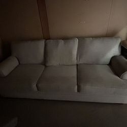 Living Spaces Sofa – Neutral Color – Priced to Sell