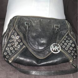 Michael Kors Black Shoulder Bag Purse 