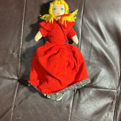 Vintage Antique Little Red Riding Hood Grand Mother And The Bad Wolf All In One Doll Flip And Tuck 