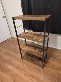 4 Tier Shelf/Storage.  24" Wide/ 43" Tall   $30