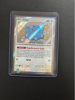 Pokemon Ditto  paldean fates shiny