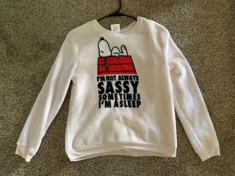 Youth Girls Peanuts SNOOPY Sweater Small