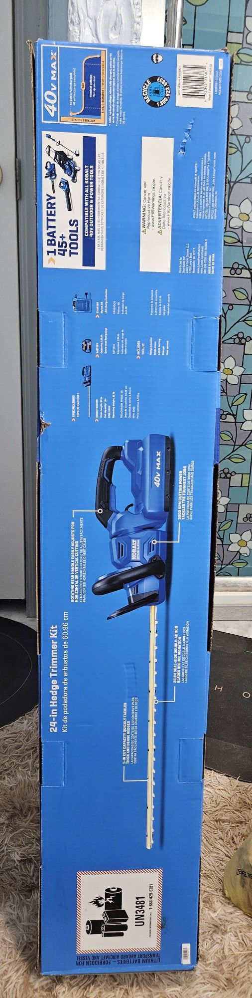 40V Kobalt Hedge Trimmer