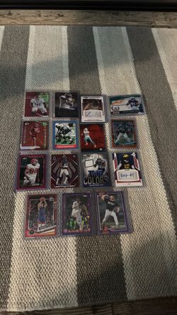 $2 EACH autos numbered patches football cards