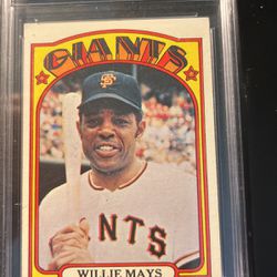 Willie Mays 1972 Topps Card #49–Graded