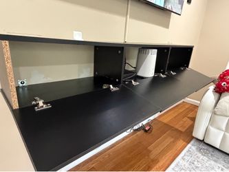 Black floating shelf