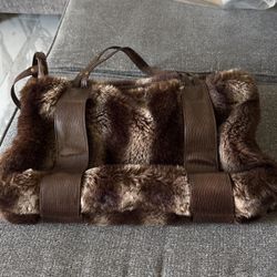 Faux Fur Purse 