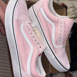 Vans Old Skool Pink and White Sneakers