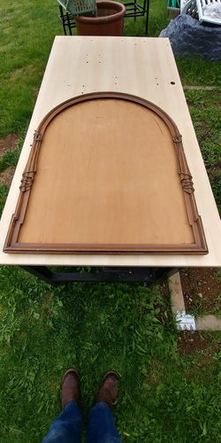 Antique mirror frame