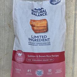 National Balance Dog Food 23lb Bag Salmon & Brown Rice Recipe Best By 2027