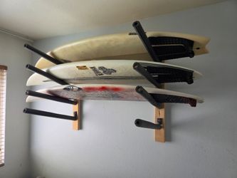 Surfboard Rack + Boards