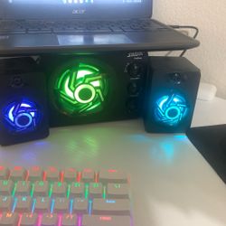 Desk Speakers And Subwoofer