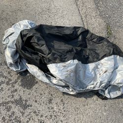 MOTORCYCLE COVER WITH LOCK HOLES