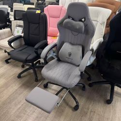 New Grey Ergonomic High Back Gaming Chair