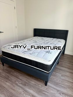 New Queen Bed Frame With Mattress