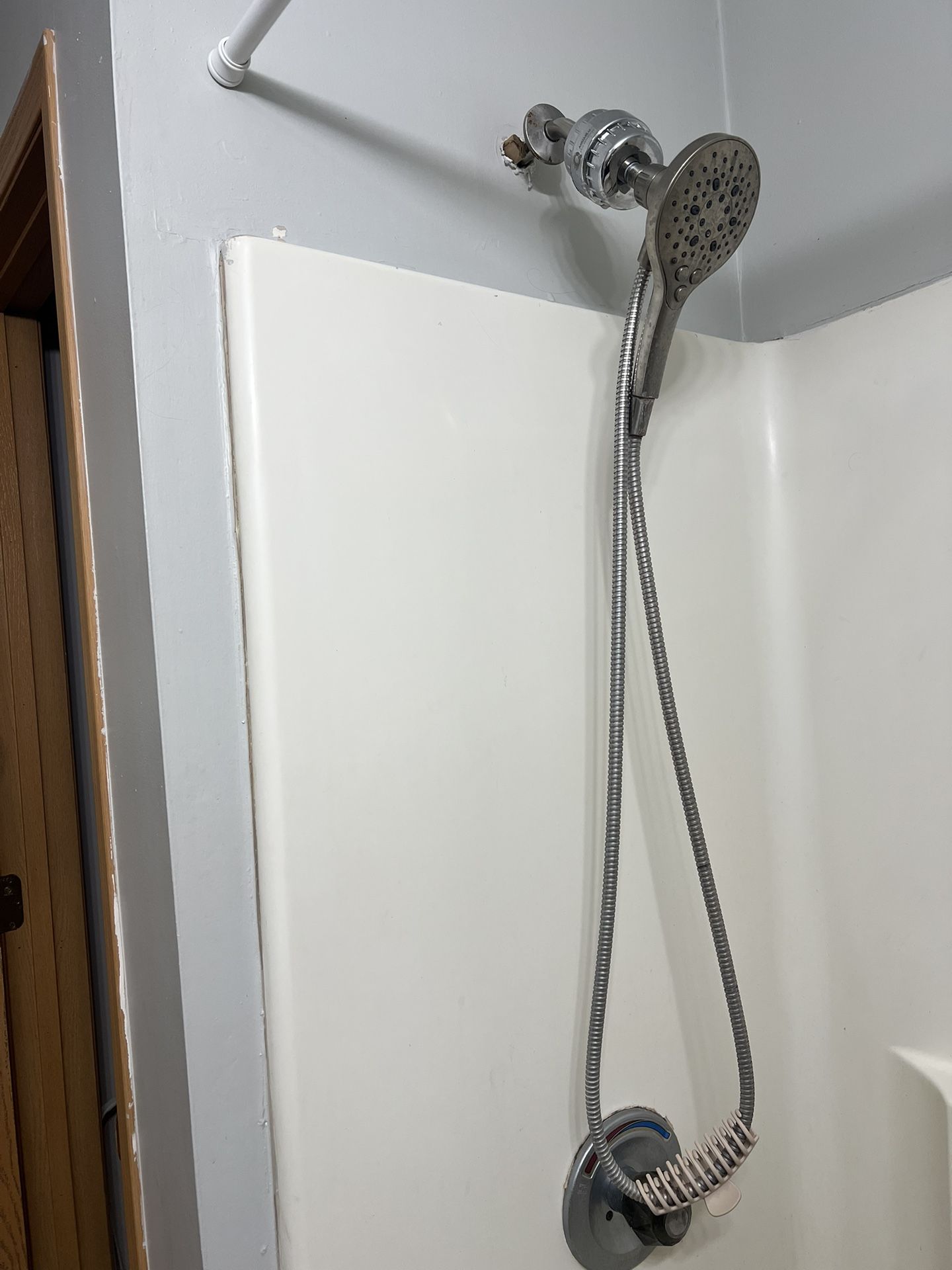 Magnetic detachable shower head w/ water filter available the beginning of September