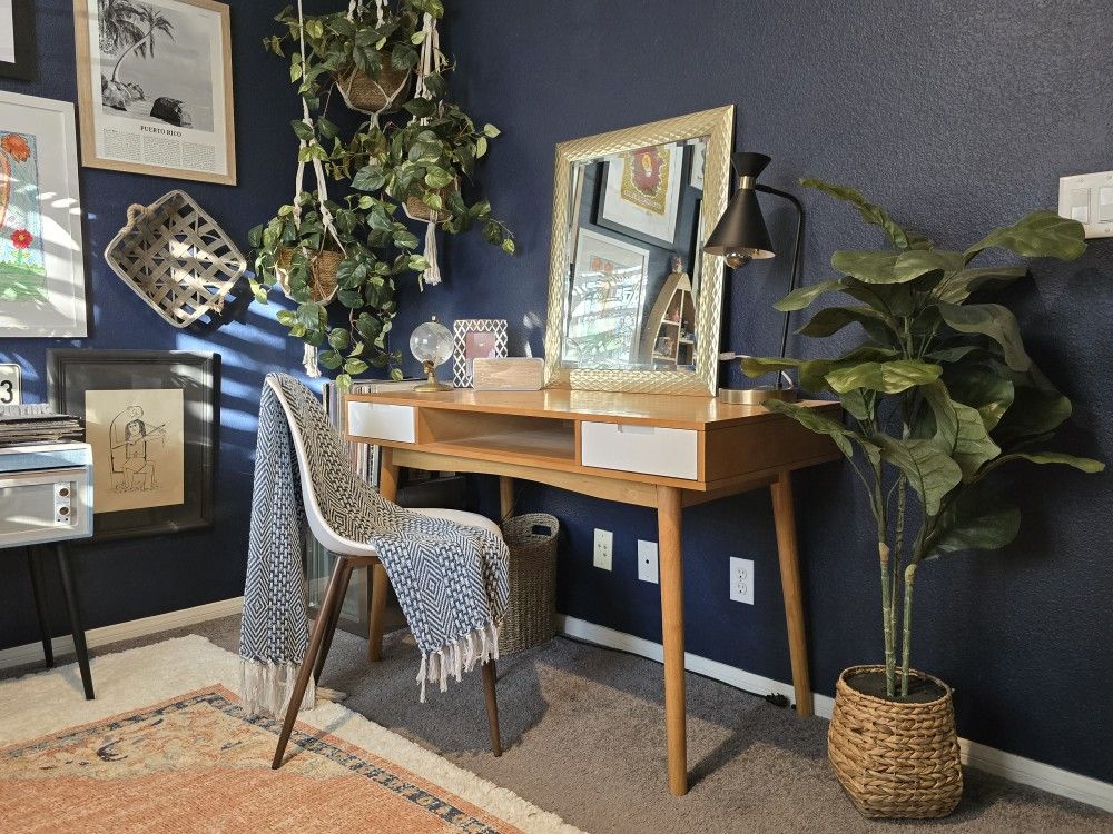 Mid-Century Modern Style Desk w/ Chair