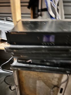 Untested Black Rack-Mount Audio Equipment Units